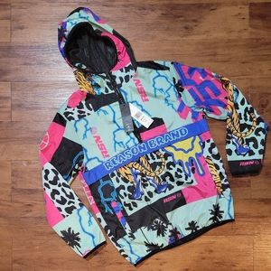 Reason Brand  Pull Over Big Prints Size Small NWT